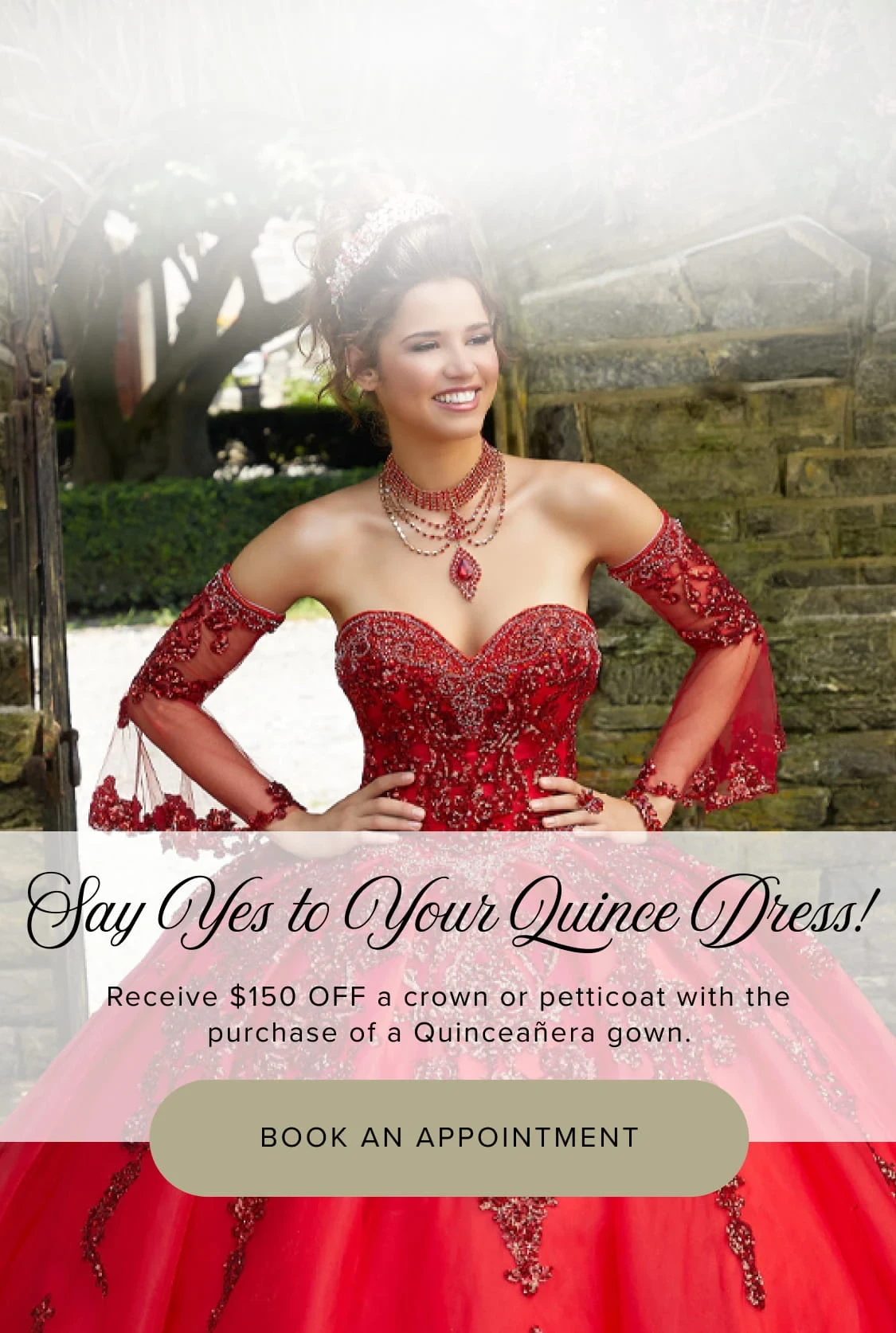 models wearing quinceanera gowns, mobile banner